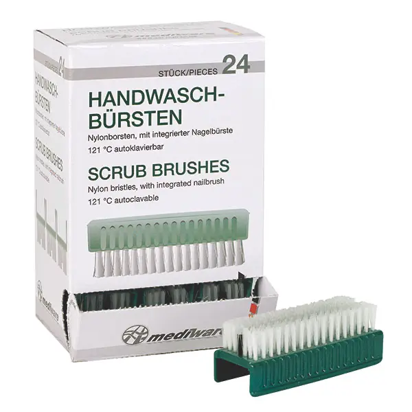 Handwaschbürste für OP-Bereich mit Nagelbürsten