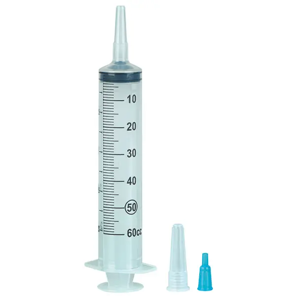 Einmalspritze 60ml zentrischer Katheteransatz, 3-teilig, latexfrei 50 Stk./Pkg.