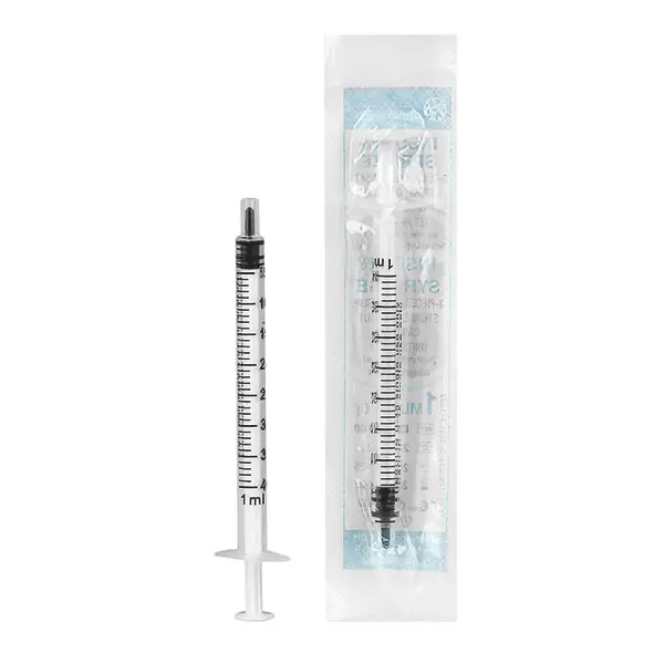 Insulinspritze 1ml U-40 steril (Mediware) mit Dorn, 3-teilig, Luer-Ansatz, ohne Kanüle (100 Stk.) I3 040100 Wenn U100 gewünscht